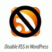 Disable RSS in WordPress