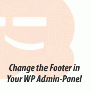 Modify Admin Footer