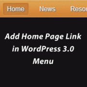 Home Page Menu