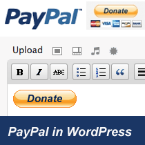 adding a paypal donate button to wordpress