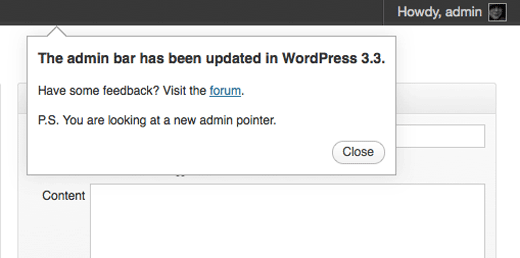 Admin Tooltips Admin Tooltips