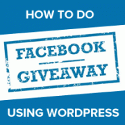 Facebook Giveaway Using WordPress
