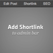 How to Add Shortlink Menu Item in WordPress Admin Bar