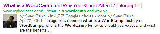 Google's Verified Authorship Results Google's Verified Authorship Results