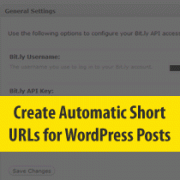 Create Automatic Short URLs for Your WordPress Posts with WP Bit.ly Create Automatic Short URLs for Your WordPress Posts with WP Bit.ly