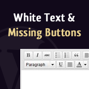 How to Fix White Text and Missing Buttons in WordPress Visual Editor How to Fix White Text and Missing Buttons in WordPress Visual Editor