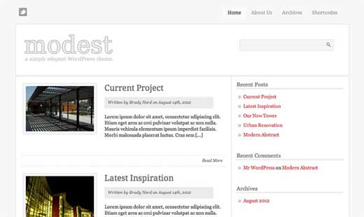 Modest Theme Modest Theme