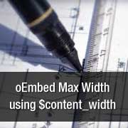oEmbed Max Width
