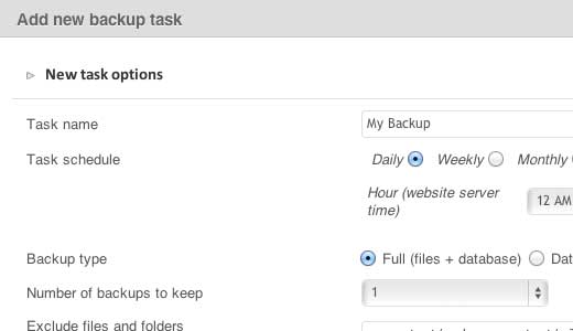 ManageWP Backup