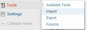 WordPress Import Tool