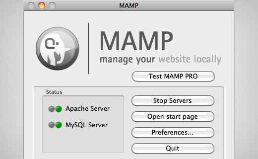 Starting MAMP in Mac OS X