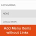 How to Add Titles in WordPress Menu Without Linking to a Page