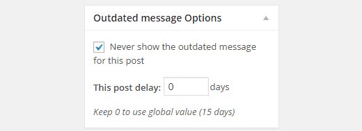 Outdate-message-options