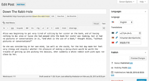 Một bài viết trên blog đa ngôn ngữ trong WordPress tạo ra với Polylang Một bài viết trên blog đa ngôn ngữ trong WordPress tạo ra với Polylang