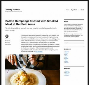 Twenty Sixteen the new default WordPress theme for 2016 Twenty Sixteen the new default WordPress theme for 2016