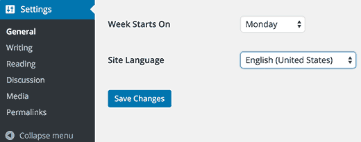 Cambio de idioma en WordPress