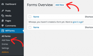 Adding a form in WordPress with WPForms Adding a form in WordPress with WPForms