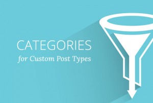Adding categories to a custom post type Adding categories to a custom post type