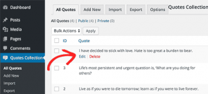 Edit quotes Edit quotes