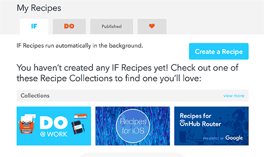 IFTTT My Recipes IFTTT My Recipes