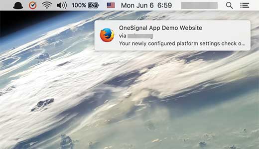 Test notification Test notification