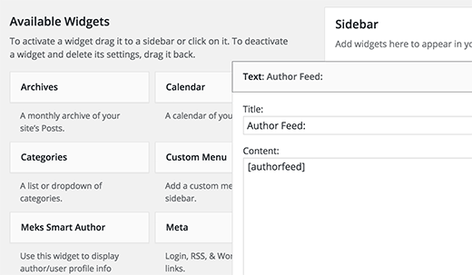 Adding subscribe to author link in WordPress sidebar widget Adding subscribe to author link in WordPress sidebar widget