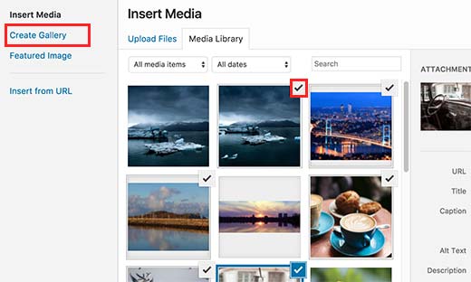 Create a basic image gallery in WordPress