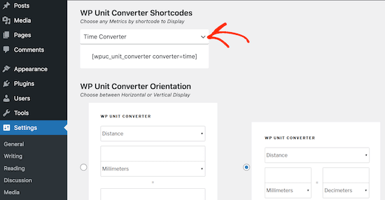 Adding a conversion calculator with shortcode