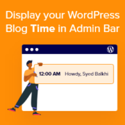 Display the time according to WordPress blog in admin bar