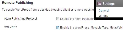 Enable XML-RPC in WordPress