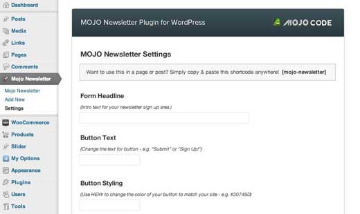 Mojo Newsletter Plugin Mojo Newsletter Plugin