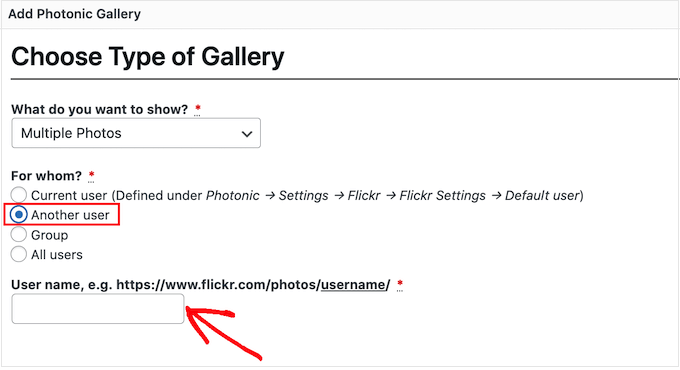 How to configure the Flickr Photonic block