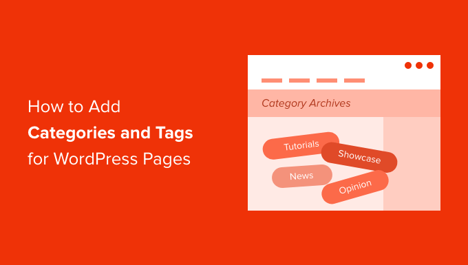 Comment ajouter des catégories et des balises pour les pages WordPress