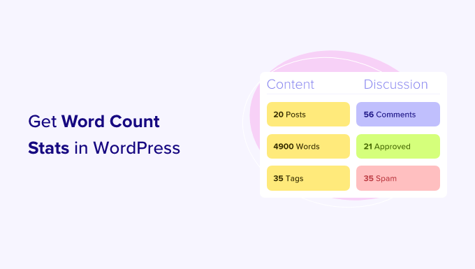 How to get word count stats in WordPress 