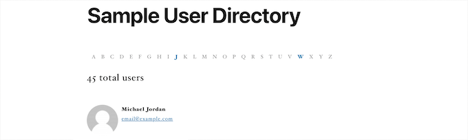 Dynamic User Directory plugin example