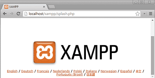 XAMPP успешно установлен на USB-накопитель