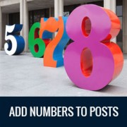 How to Automatically Add Numbers to Your WordPress Posts