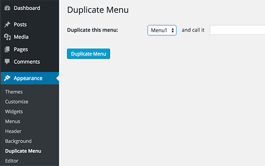 Creating a duplicate menu in WordPress