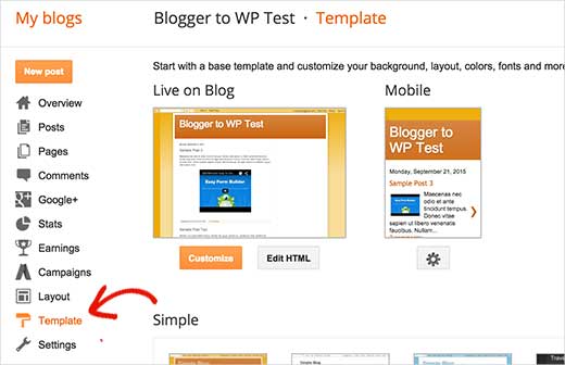 Blogger Template