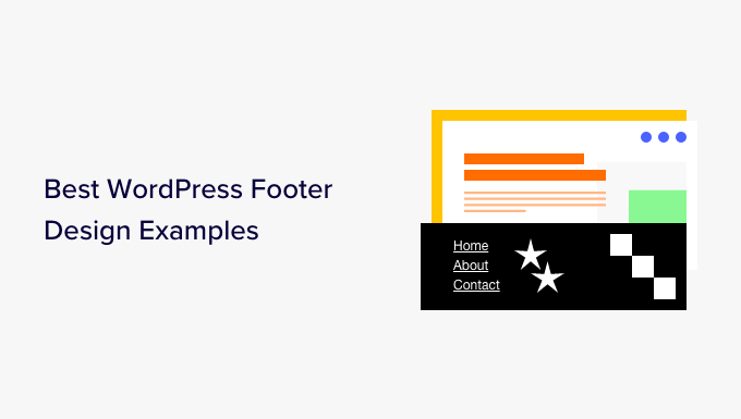Contoh desain footer WordPress terbaik (+ praktik terbaik)