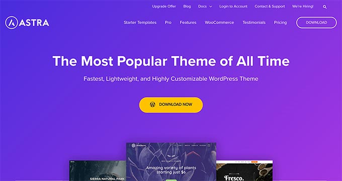 Astra Pro theme for WordPress