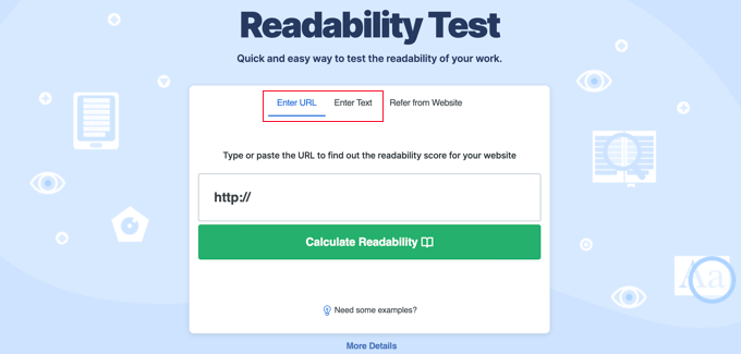 Readable readability test tool