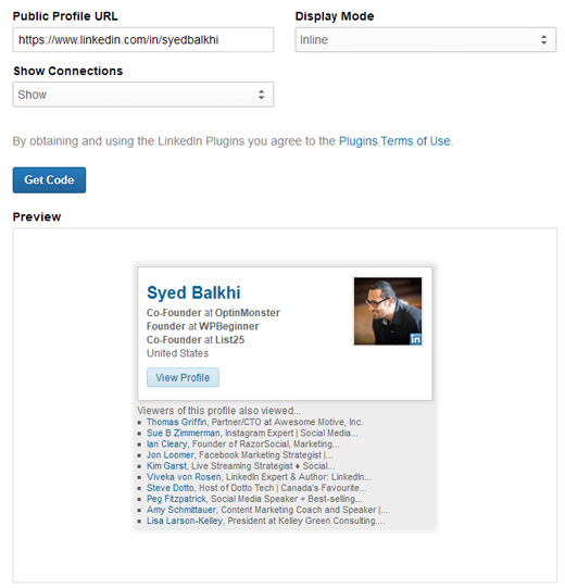 Генератор профиля LinkedIn Сайед Балхи