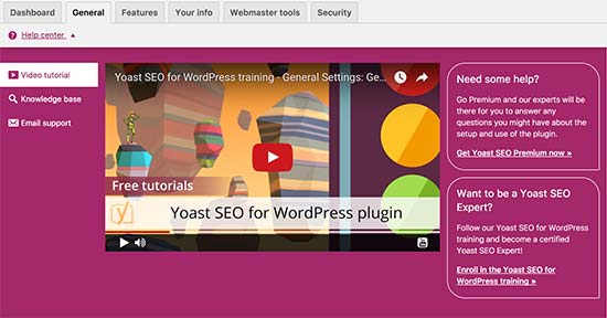 Yoast SEO ekran yardımı