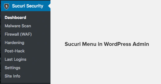 Sucuri Admin Menu