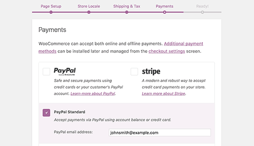 WooCommerce payment method