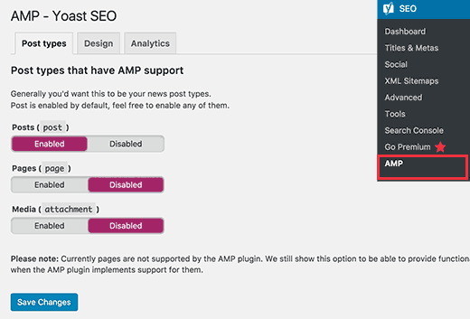 Yoast SEO AMP Addon