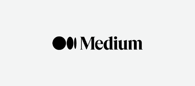 Medium sized blogging logo platform 