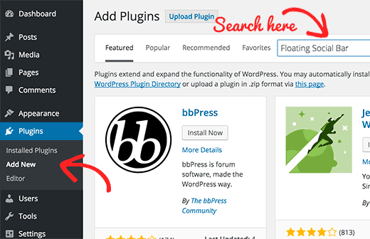 Searching for a WordPress plugin