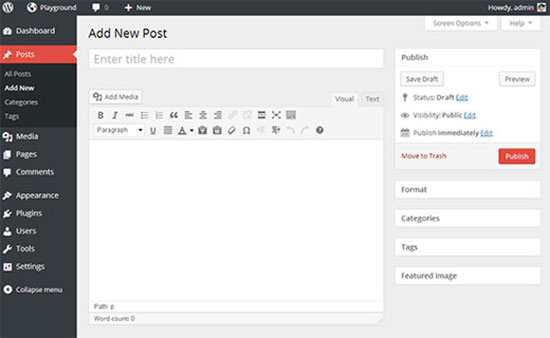 WordPress 3.8 Admin UI